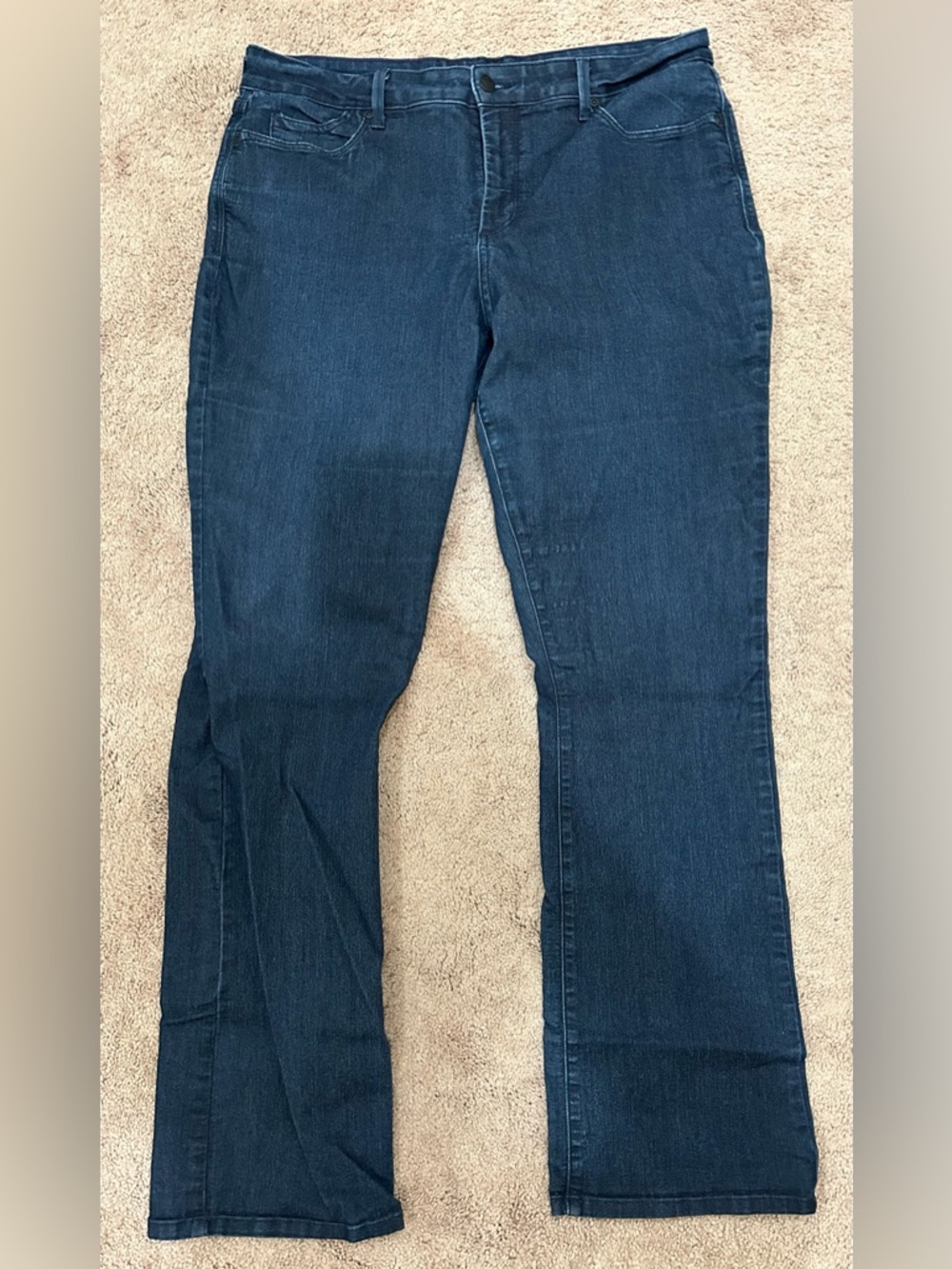 NYDJ Women's Dark Blue Mini Bootcut Jeans
